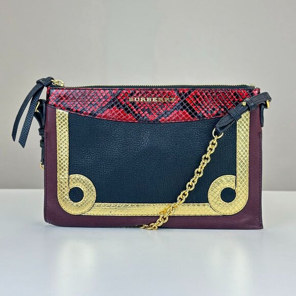 Burberry Multicolor Leather Shoulder Bag Crossbody - Picture 1 of 5